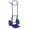 vidaXL Handtrolley Blauw en Rood 49,5 x 53 x 114 cm Staal
