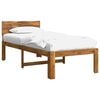 vidaXL Eenpersoonsbed met hoofdbord ROSTOCK Naturel 90 x 200 cm