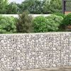 vidaXL Schanskorf plantenbakken 3 st verhoogd 30x30x100 cm ijzer
