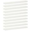 vidaXL Afdekprofiel voor tuinafboording 10 st 100 x 15 x 5 cm Staal