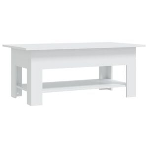 vidaXL Salontafel 102x55x42 cm bewerkt hout wit