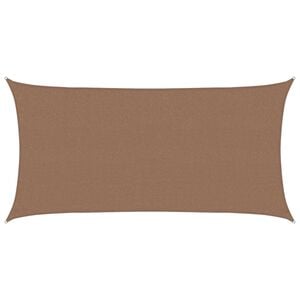 vidaXL Zonneschaduwzeil Taupe 2,5 x 6 m HDPE