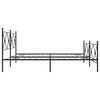 vidaXL Bedframe met hoofd- en voeteneinde metaal zwart 193x203 cm