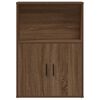vidaXL Boekenkast 60x24x85 cm bewerkt hout bruin eikenkleurig