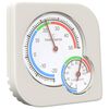 vidaXL Thermo Hygrometer Wit 7,5 x 7,5 x 1,2 cm ABS