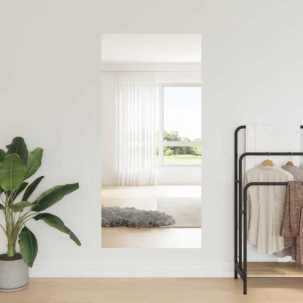 vidaXL Zelfklevende Spiegelfolie 90 x 200 cm 2 pcs Zilver PET