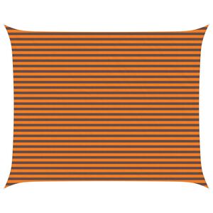 vidaXL Zonneschaduwzeil Oranje en Bruin 5 x 4 m 100% Polyester Oxford