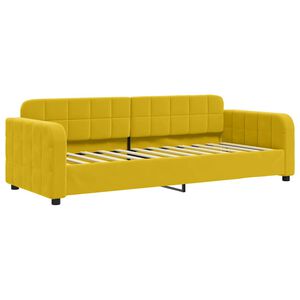 vidaXL Slaapbank 80x200 cm fluweel geel