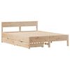 vidaXL Bedframe zonder matras massief grenenhout 135x190 cm