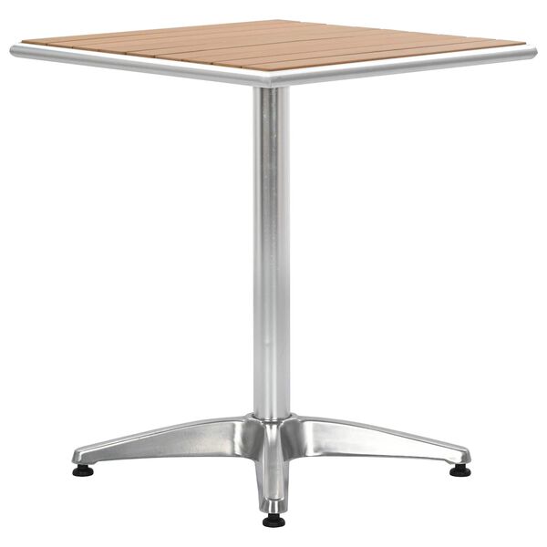 vidaXL Tafel Zilver Aluminium en Plastic