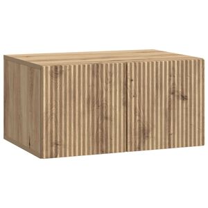 vidaXL Wandbeugel TV-kast Artisanaal eiken 59,5 x 41 x 30 cm