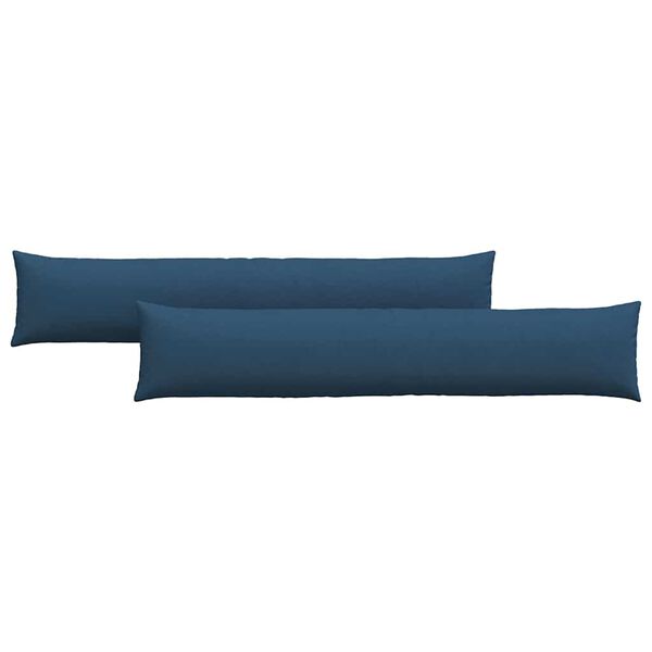vidaXL Sofa Kussens 2 stuks Blauw 200 x 40 cm Stof