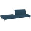 vidaXL Slaapbank 2-zits fluweel blauw