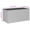 vidaXL Tuinbox 100x50x50 cm poly rattan bruin