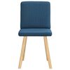 vidaXL Eetkamerstoelen 2 st stof blauw
