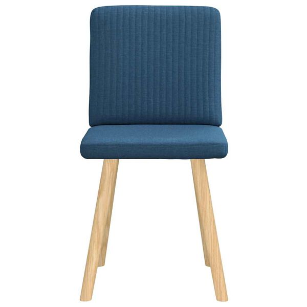 vidaXL Eetkamerstoelen 2 st stof blauw