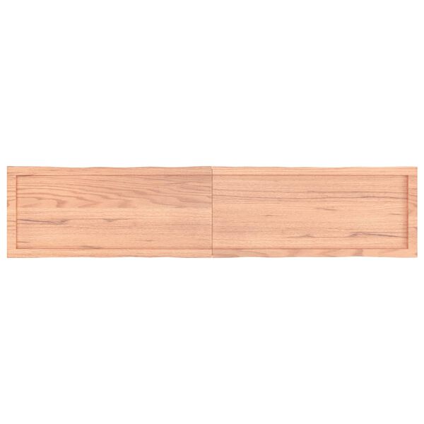 vidaXL Tafelblad natuurlijke rand 180x40x(2-6) cm eikenhout lichtbruin