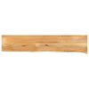 vidaXL Tafelblad met natuurlijke rand 140x40x3,8 cm massief mangohout