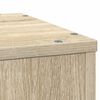 vidaXL Plantenstandaard 33x33x100 cm bewerkt hout sonoma eikenkleurig