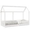 vidaXL Bedhuis wit massief grenenhout 80x200 cm