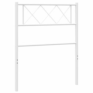 vidaXL Vervangend hoofdbord 75 cm metaal wit