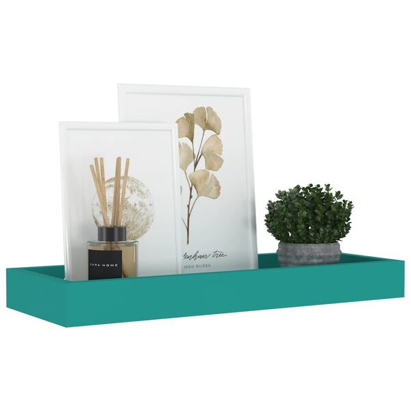 vidaXL Wandschappen 2 st Loggia 40x15x4 cm MDF blauw