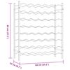 vidaXL Wijnrek voor 48 flessen metaal goudkleurig