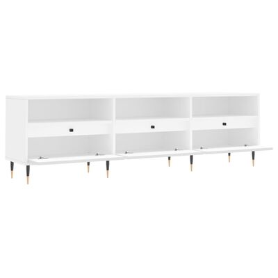 vidaXL Tv-meubel 150x30x44,5 cm bewerkt hout wit