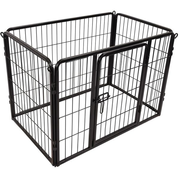 FLAMINGO Hondenkennel Kazan S 93x59x64 cm zwart