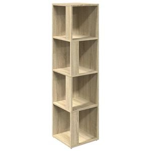 vidaXL Hoekkasten 33 x 33 x 132 cm Engineered wood Sonoma Eiken