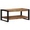 vidaXL Salontafel 90x50x38 cm massief ruw mangohout