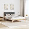vidaXL Bedframe Bruin en donkergrijs 140 x 200 cm Massief grenenhout