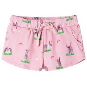 Kindershorts met trekkoord 140 lichtroze