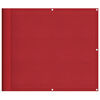 vidaXL Balkonscherm Rood 90x700 cm 100% Polyester Oxford