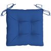 vidaXL Stoelkussens 2 st 40x40x7 cm oxford stof blauw