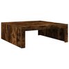 vidaXL Salontafel 100x100x35 cm bewerkt hout gerookt eikenkleurig