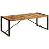 vidaXL Eettafel 220x100x75 cm massief mangohout