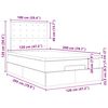 vidaXL Ottoman bed met matras en LED's 120x200cm stof taupe