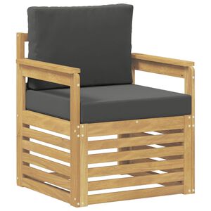 vidaXL 2 Stuk Buiten bankenset Polyester Wit en Anthraciet