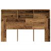 vidaXL Hoofdbordkast 160x19x103,5 cm bewerkt hout oud houtkleurig