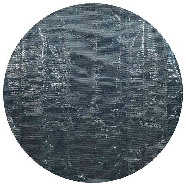 vidaXL Zwembadfolie solar drijvend 210 cm PE zwart en blauw