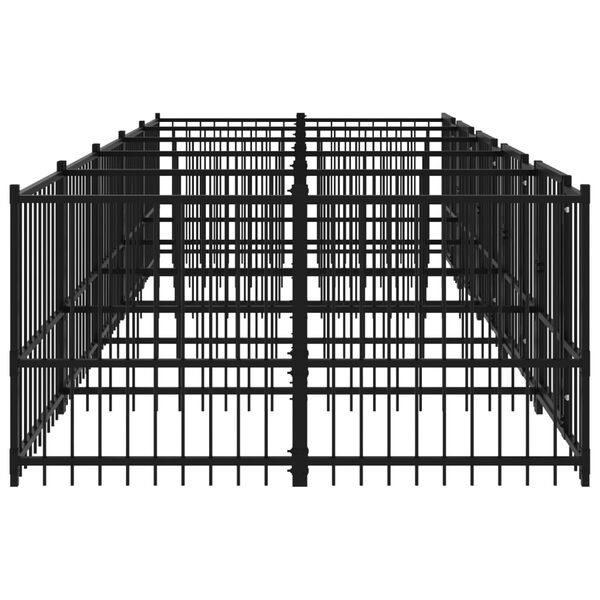 vidaXL Hondenkenne 9,38 m&sup2; staal