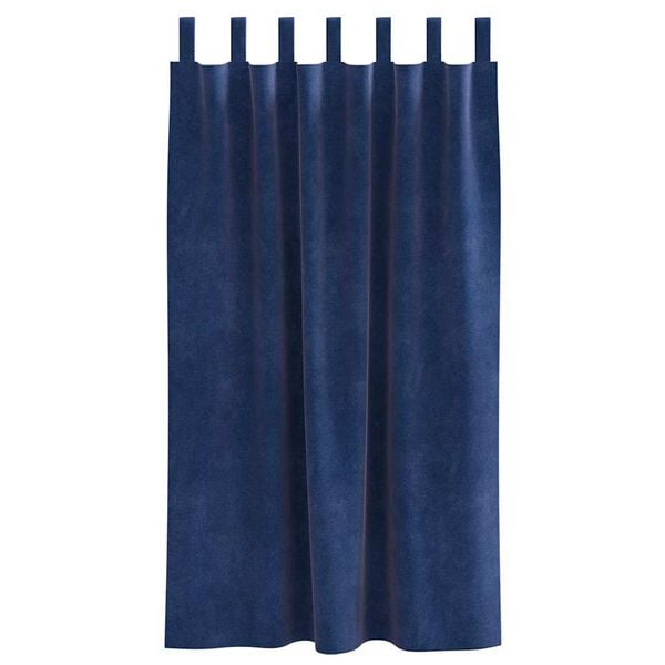 vidaXL Verduisterende gordijnen 2 pcs Donkerblauw 140 x 175 cm Fluweel