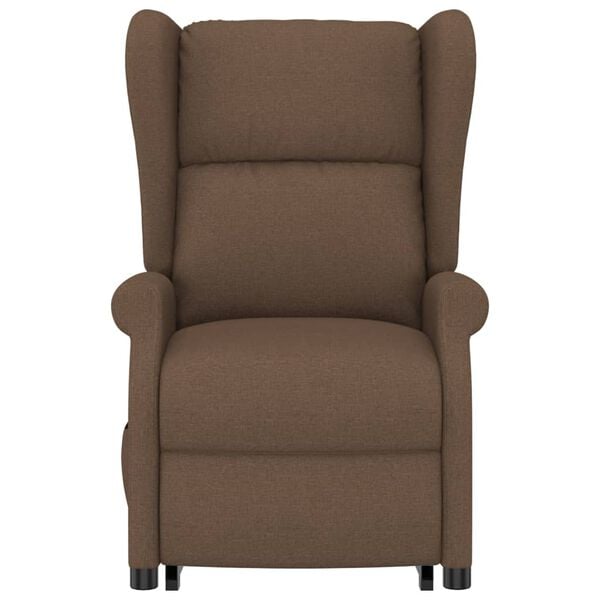 vidaXL Sta-op-stoel stof bruin