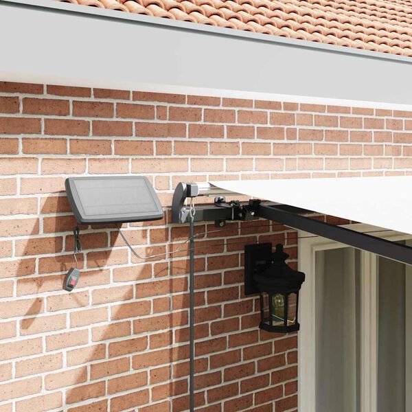 vidaXL Inklapbaar Zonnescherm Wit 500 &times;350 cm Stof