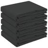 vidaXL Tafelkleed 5 st Rechthoekig Donkergrijs 140 x 180 cm Polyester