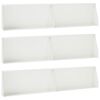 vidaXL Keerwand 6 st 100 x 12 x 40 cm Staal Wit