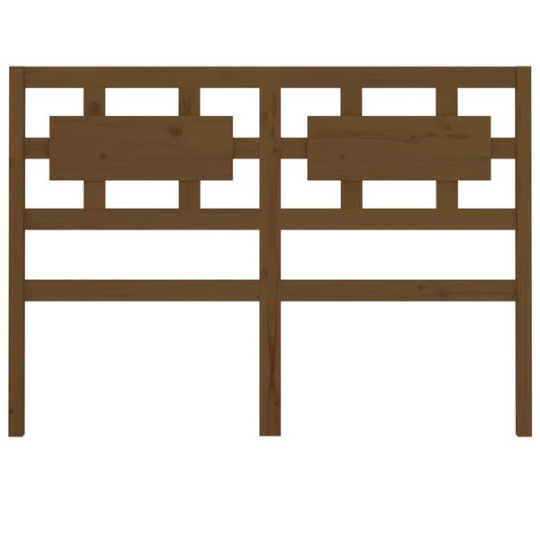 vidaXL Hoofdbord 205,5x4x100 cm massief grenenhout honingbruin