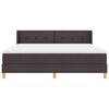 vidaXL Boxspringbed met matras Donkerbruin 200 x 180 cm Polyester