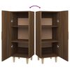 vidaXL Dressoir 34,5x34x90 cm bewerkt hout bruin eikenkleur